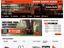 Tablet Screenshot of kubotanorth.com
